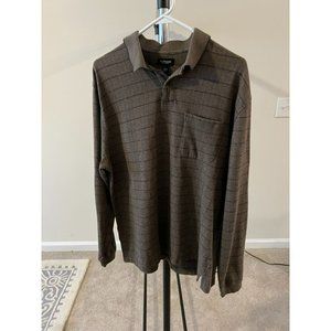 Van Heusen Men's Pullover Long Sleeve Polo Shirt